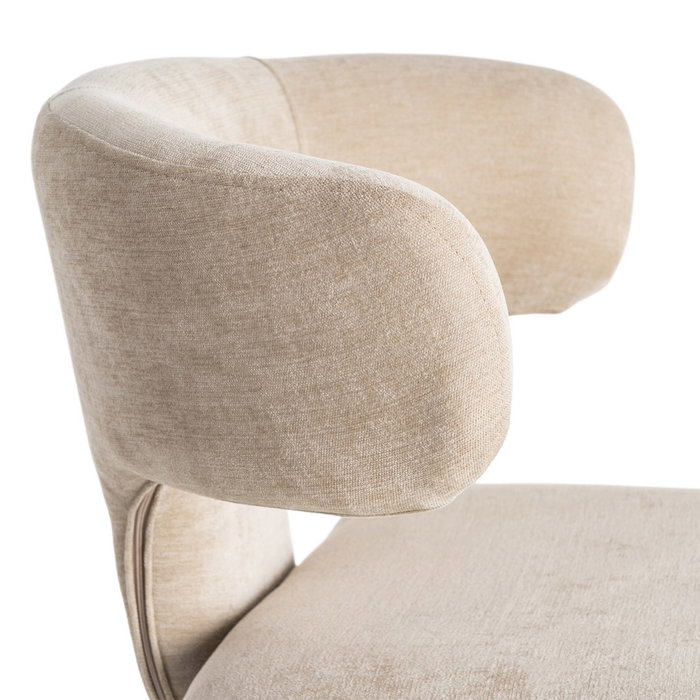 Silla Taupe Tejido 58 X 55 X 76 cm (Set de 2)