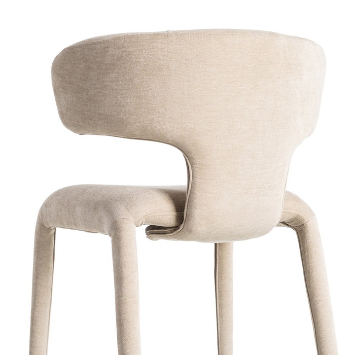 Silla Taupe Tejido 58 X 55 X 76 cm (Set de 2)