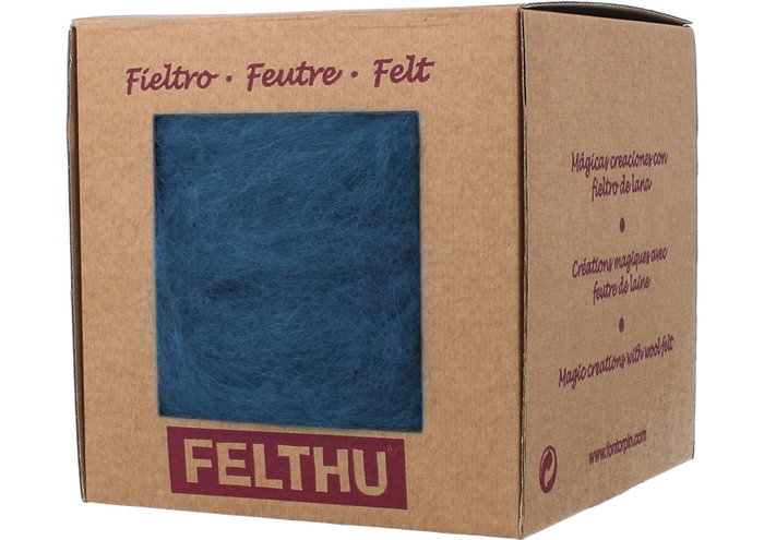 Felthu Fieltro de lana azul náutico Felthu Fieltro de lana azul náutico