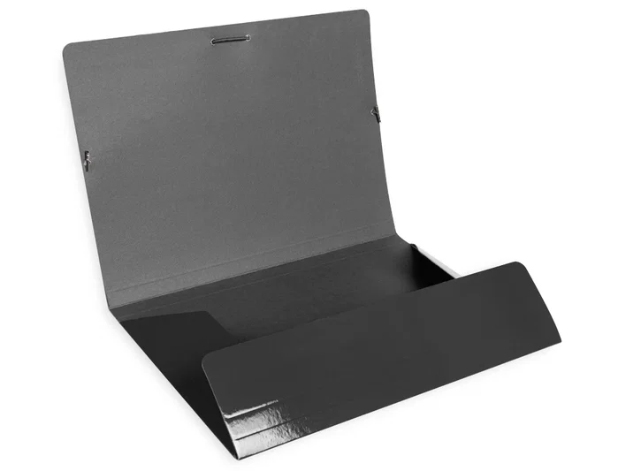 Liderpapel Carpeta de Solapas con Gomas Negro Folio Liderpapel Carpeta de Solapas con Gomas Negro Folio