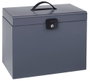 Esselte Maletín metálico Home-box con 5 carpetas colgantes A4 gris oscuro