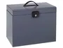 Esselte Home-box Maletín Metálico para Archivo con Cinco Carpetas Colgantes DIN A4 Color Gris Oscuro
