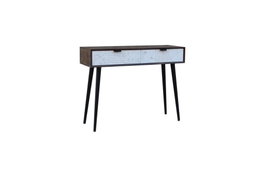 DKD Home Decor Consola de Mango y Metal Blanca