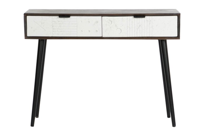 DKD Home Decor Consola de Mango y Metal Blanca DKD Home Decor Consola de Mango y Metal Blanca