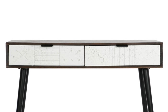 DKD Home Decor Consola de Mango y Metal Blanca DKD Home Decor Consola de Mango y Metal Blanca