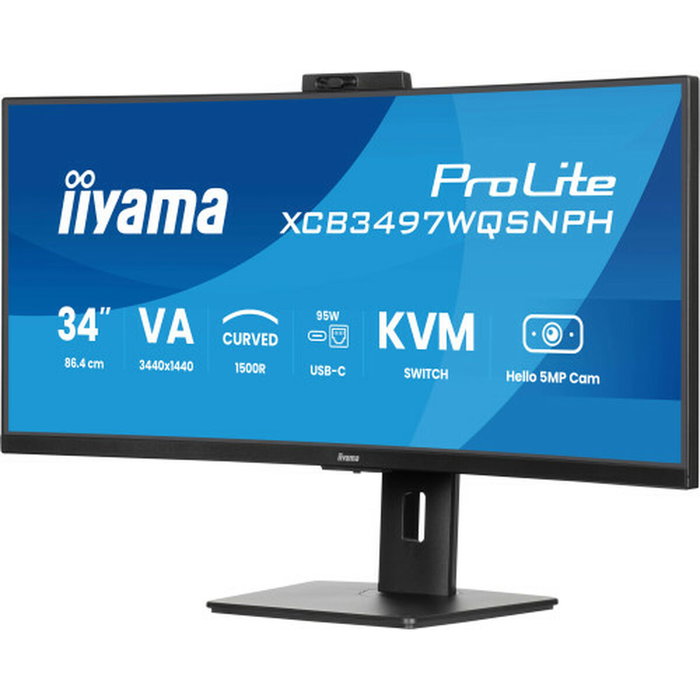iiyama ProLite XCB3497WQSNPH-B1 Monitor Curvo 34'' UWQHD VA 120Hz iiyama ProLite XCB3497WQSNPH-B1 Monitor Curvo 34'' UWQHD VA 120Hz