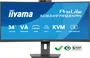 iiyama ProLite XCB3497WQSNPH-B1 Monitor Curvo Gaming 34" UWQHD (3440x1440) VA 120Hz 0.4ms AMD FreeSync Premium, USB-C 95W, Hub USB, Webcam 5MP, KVM, Altavoces, Ajuste Altura, Negro