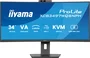 iiyama ProLite XCB3497WQSNPH-B1 Monitor Curvo Gaming 34" UWQHD (3440x1440) VA 120Hz 0.4ms AMD FreeSync Premium, USB-C 95W, Hub USB, Webcam 5MP, KVM, Altavoces, Ajuste Altura, Negro