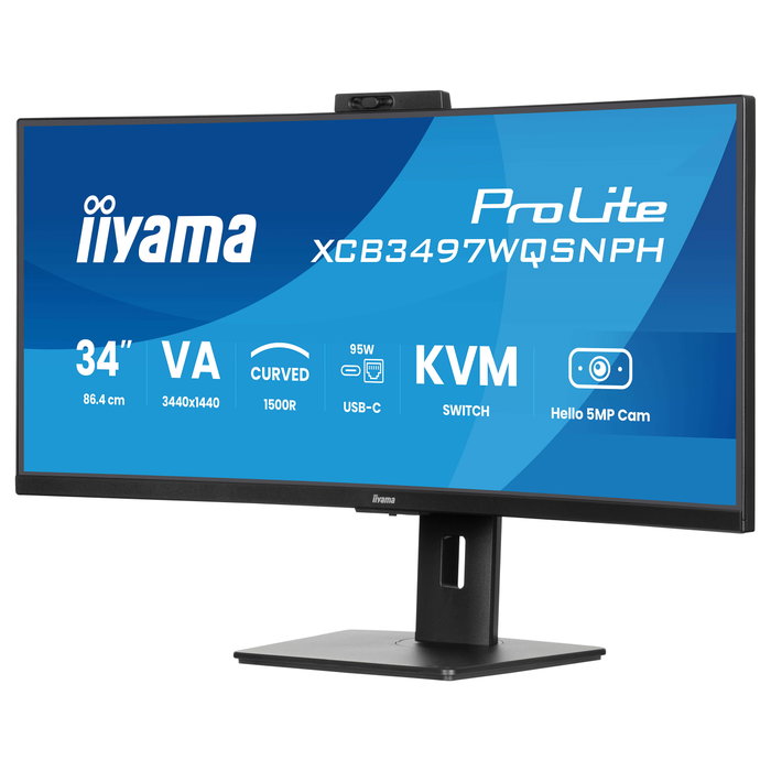 iiyama ProLite XCB3497WQSNPH-B1 Monitor Curvo 34'' UWQHD VA 120Hz iiyama ProLite XCB3497WQSNPH-B1 Monitor Curvo 34'' UWQHD VA 120Hz