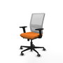 PIQUERAS Y CRESPO Silla de oficina Haches Naranja y Blanco