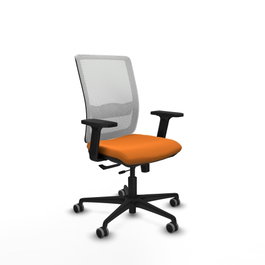 PIQUERAS Y CRESPO Silla de oficina Haches Naranja y Blanco
