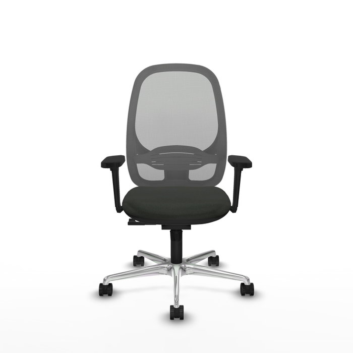 PIQUERAS Y CRESPO Silla de oficina Cilanco con mecanismo Sincro, Negro y Gris PIQUERAS Y CRESPO Silla de oficina Cilanco con mecanismo Sincro, Negro y Gris