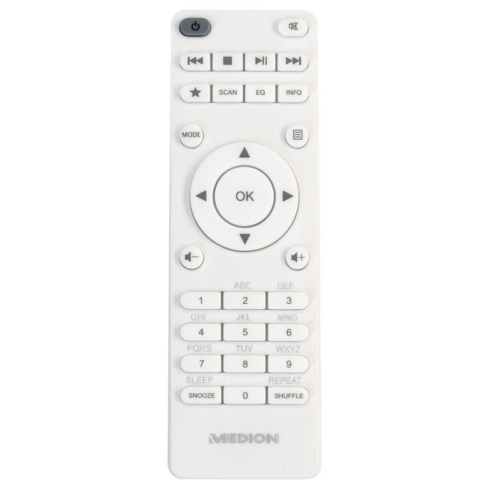 Medion MD 89289 Radio por Internet DAB+, FM, WiFi, Bluetooth, 12W, Pantalla TFT 7.1", Blanco Medion MD 89289 Radio por Internet DAB+, FM, WiFi, Bluetooth, 12W, Pantalla TFT 7.1", Blanco