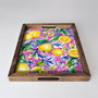 Aberto Design REF042 Bandeja de Madera Maciza para Decoración del Hogar, 48 x 38 x 4 cm