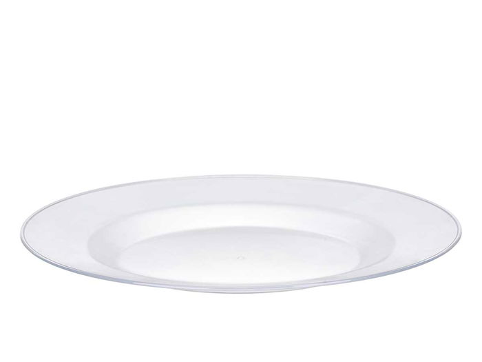 Leknes Plato Redondo Grande Transparente 27.5 cm Diámetro (Set de 48)