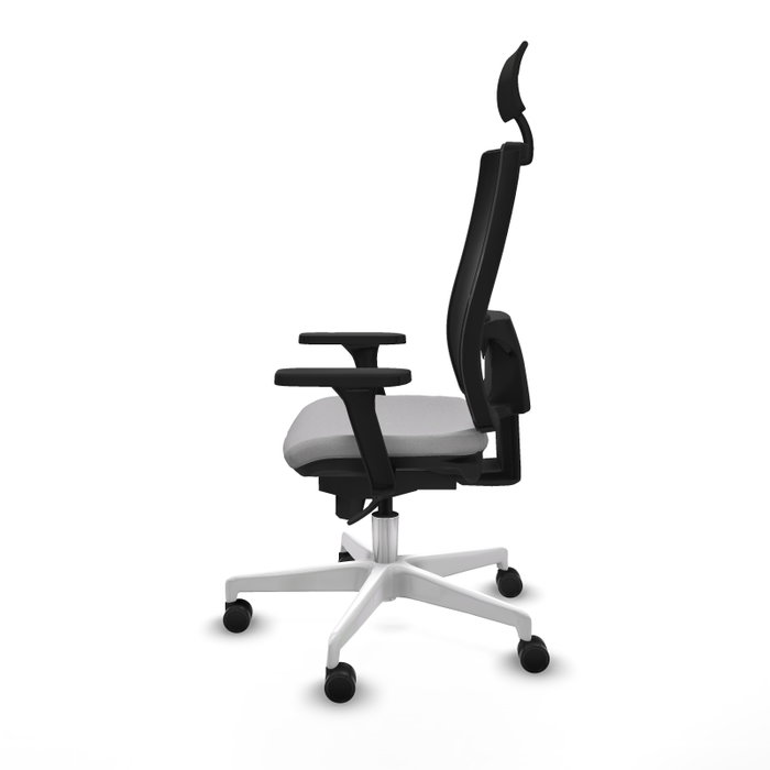 PIQUERAS Y CRESPO Silla de oficina Horna con mecanismo Sincro, Gris claro y Negro PIQUERAS Y CRESPO Silla de oficina Horna con mecanismo Sincro, Gris claro y Negro