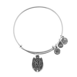 Alex And Ani Pulsera Guard Amor Gris con Cierre Ajustable