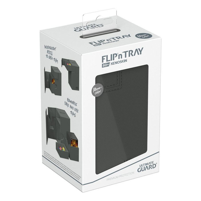 Ultimate Guard Flip'n'Tray 80+ Xenoskin - Grey