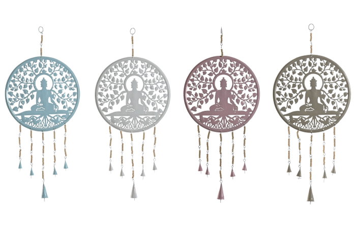 DKD Home Decor Decoración Colgante Hierro Buda Árbol DKD Home Decor Decoración Colgante Hierro Buda Árbol