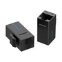 Vention VDD-B07-B Conector RJ-45 Cat5e UTP, Hembra a Hembra Recto, Negro, Adaptador de Cable de Red, 1 Pieza