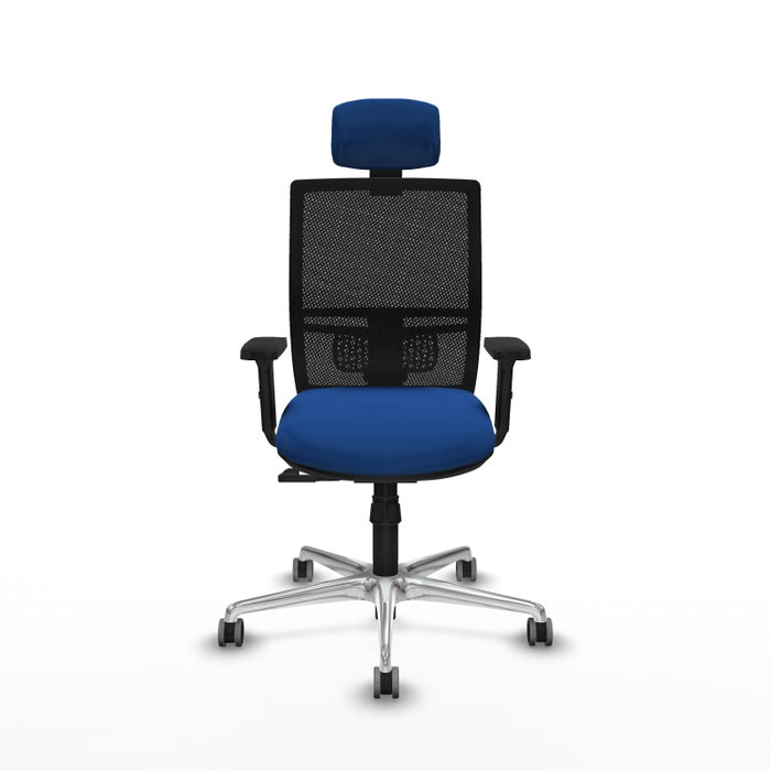 PIQUERAS Y CRESPO Silla de oficina Yunquera con mecanismo Sincro, Azul y Negro PIQUERAS Y CRESPO Silla de oficina Yunquera con mecanismo Sincro, Azul y Negro