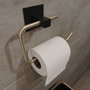 Aberto Design Portarrollos de Papel Higiénico Metal Dorado para Baño Elegante y Duradero 8 x 5 x 16 cm
