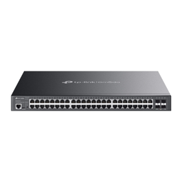 TP-Link Omada SG3452XMPP Switch Gestionado L2+ Gigabit Ethernet 48 Puertos PoE+ 10G Montaje Rack 1U Negro