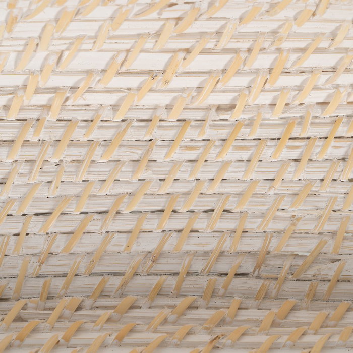 S/2 Bandeja Blanco Fibra Natural 44 X 17 X 7 cm