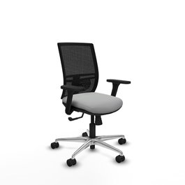 PIQUERAS Y CRESPO Silla de oficina Yunquera Gris claro y Negro