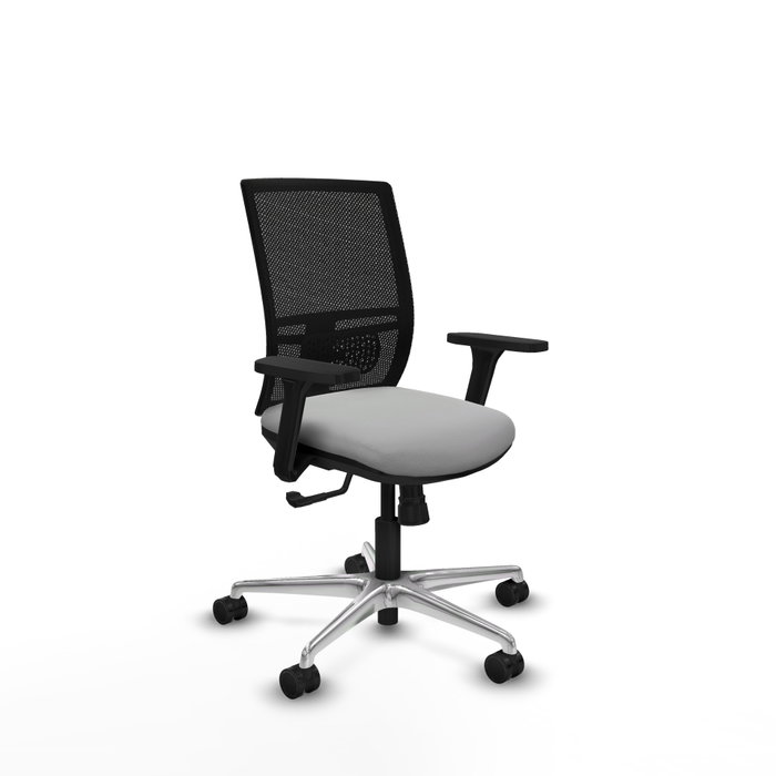 PIQUERAS Y CRESPO Silla de oficina Yunquera Gris claro y Negro PIQUERAS Y CRESPO Silla de oficina Yunquera Gris claro y Negro