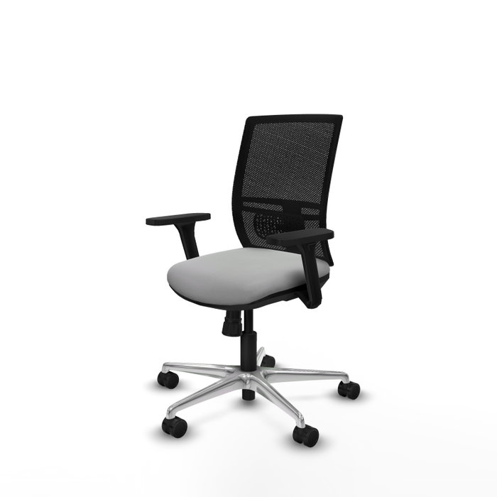 PIQUERAS Y CRESPO Silla de oficina Yunquera Gris claro y Negro PIQUERAS Y CRESPO Silla de oficina Yunquera Gris claro y Negro