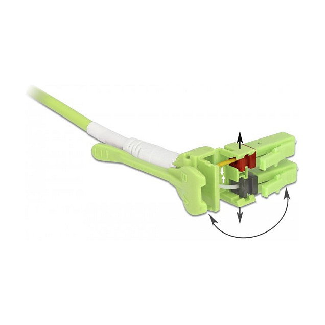 DeLOCK Cable de fibra óptica LC a LC Multimode OM5 Uniboot 2 m