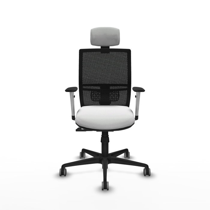 PIQUERAS Y CRESPO Silla de oficina Yunquera con mecanismo Sincro Blanco y Negro PIQUERAS Y CRESPO Silla de oficina Yunquera con mecanismo Sincro Blanco y Negro
