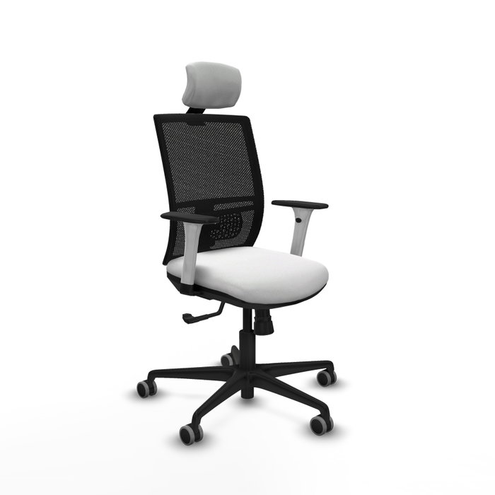 PIQUERAS Y CRESPO Silla de oficina Yunquera con mecanismo Sincro Blanco y Negro PIQUERAS Y CRESPO Silla de oficina Yunquera con mecanismo Sincro Blanco y Negro