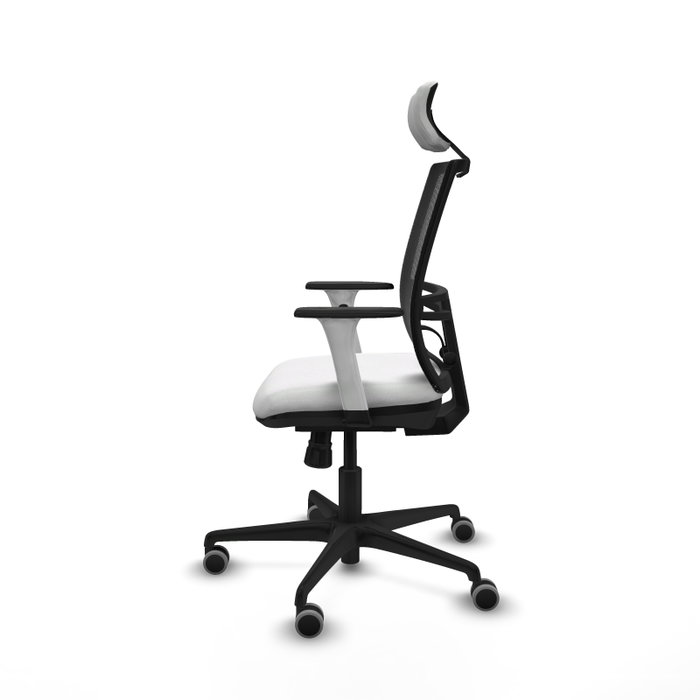 PIQUERAS Y CRESPO Silla de oficina Yunquera con mecanismo Sincro Blanco y Negro PIQUERAS Y CRESPO Silla de oficina Yunquera con mecanismo Sincro Blanco y Negro