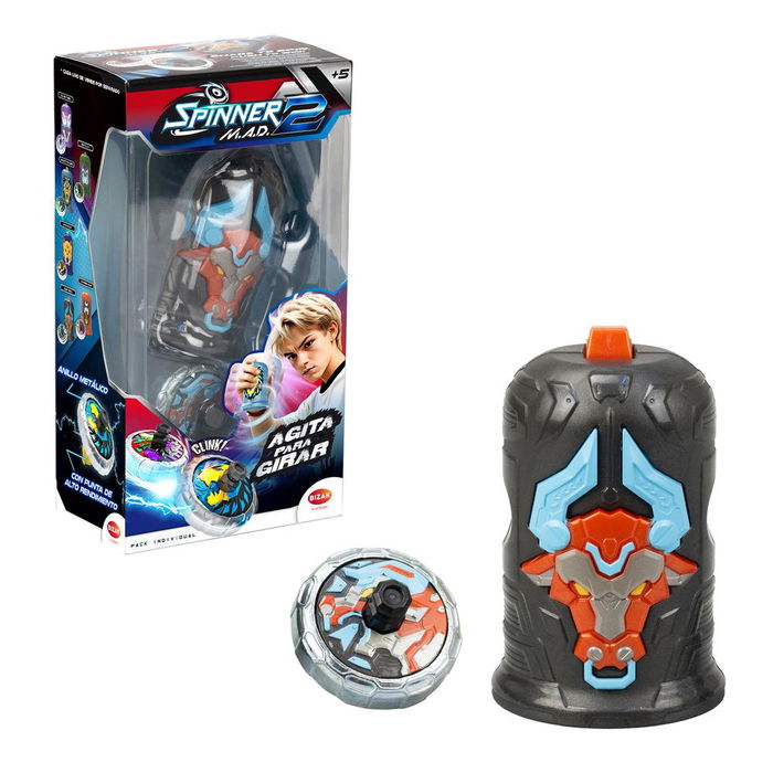 Bizak Spinner Mad Shaker Pack Individual 62006323 - Fidget Spinner Shaker, Juguete de Peonza con Mecanismo de Giro Avanzado, Actívalo Agitando, para Batallas, +5 Años
