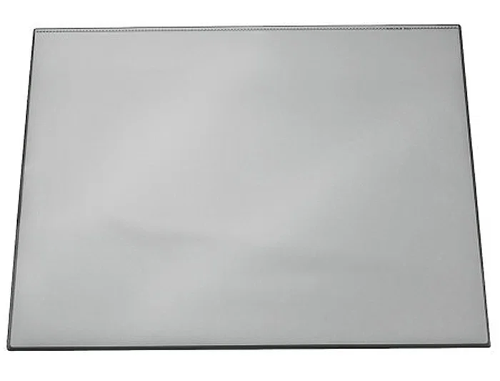 Durable Vade sobremesa negro con tapa transparente 70x50 cm