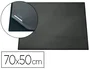 Durable Vade sobremesa negro con tapa transparente 70x50 cm
