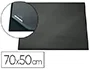 Durable Vade sobremesa negro con tapa transparente 70x50 cm