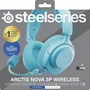 Steelseries Arctis Nova 3PW Auriculares Inalámbricos Aguamarina