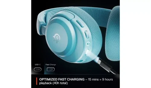 SteelSeries Arctis Nova 3PW Auriculares Inalámbricos Aguamarina SteelSeries Arctis Nova 3PW Auriculares Inalámbricos Aguamarina