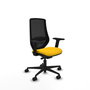 PIQUERAS Y CRESPO Silla de oficina Mardos con mecanismo Sincro/Traslack Amarillo/Negro