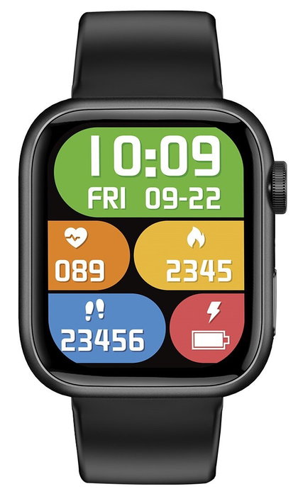 Forever IGO 3 JW-500 Smartwatch, Reloj Inteligente con Pantalla Táctil 1.83", Llamadas Bluetooth, Monitoreo de Salud, IP67, iOS Android, Varios Colores