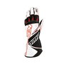 OMP KS-2R MY2022 Guantes de Karting Blanco/Rojo XXS