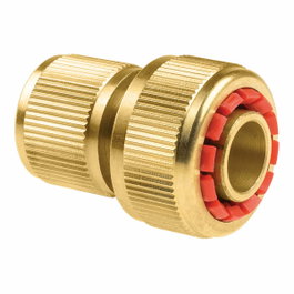Cellfast Conector rápido de manguera de latón stop brass 6 bar, ¾ pulg