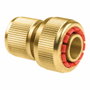 Cellfast Conector rápido de manguera de latón stop brass 6 bar, ¾ pulg