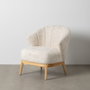 Ixia Sillón Natural-Crema Tejido-Madera