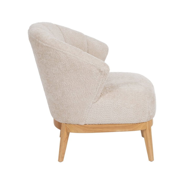 Ixia Sillón Natural-Crema Tejido-Madera