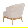 Sillón Natural-Crema Tejido-Madera Salón 71 X 75 X 76 cm