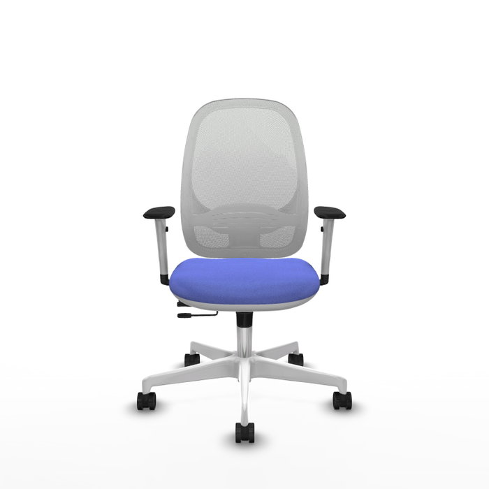 PIQUERAS Y CRESPO Silla de oficina Cilanco con mecanismo Sincro/Traslack, Azul claro y Blanco PIQUERAS Y CRESPO Silla de oficina Cilanco con mecanismo Sincro/Traslack, Azul claro y Blanco
